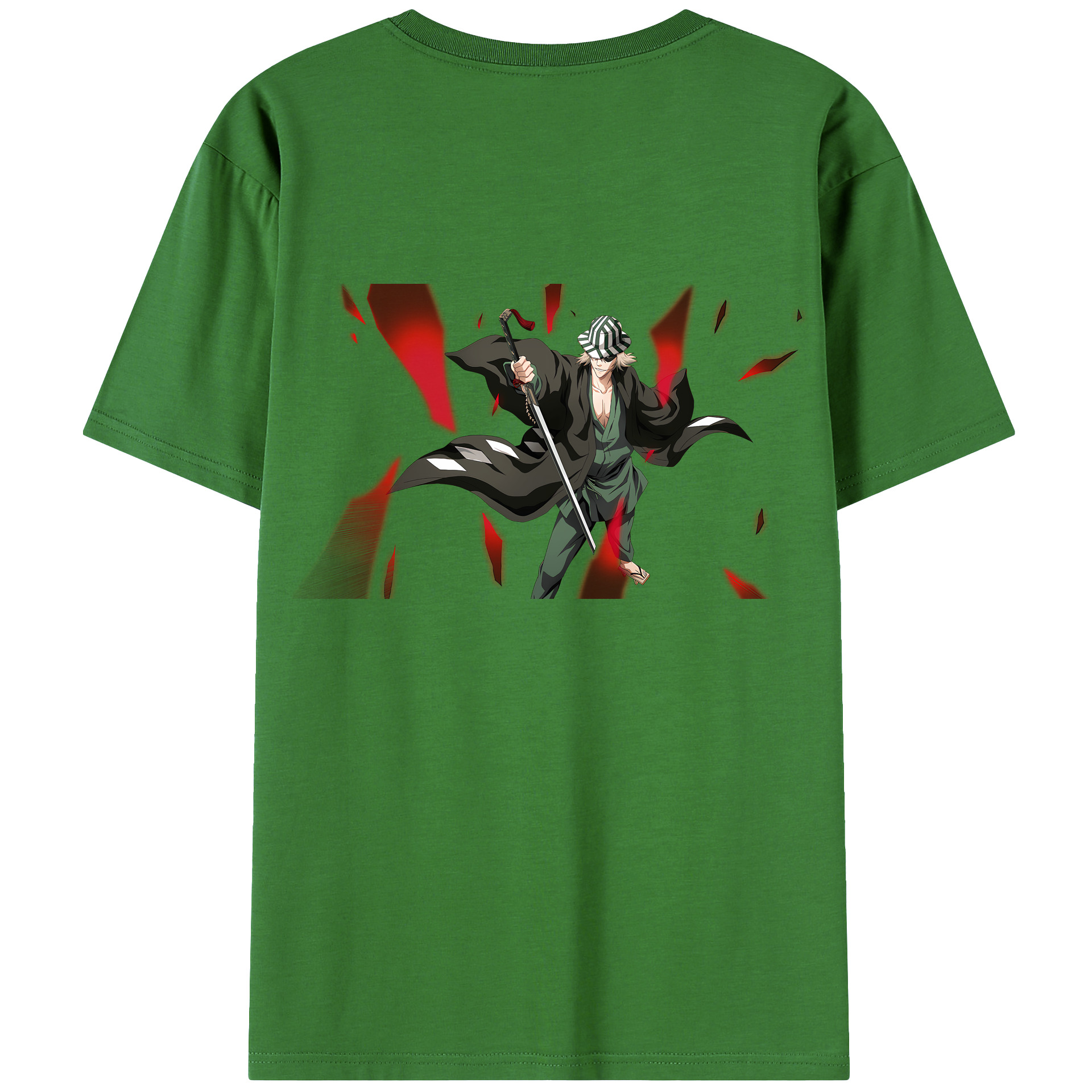 （画像用） "ブリーチ 浦原 喜助（うらはら きすけ） BLEACH Urahara Kisuke " レディース半袖Tシャツ(バックプリント)